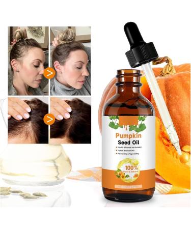  Goowafur Organic pumpkin oil for hair pumpkin seed oil for hair growth eyelashes and eyebrows skin massage hair oil natural organic pumpkin oil against - Buy Online on GoSupps.com