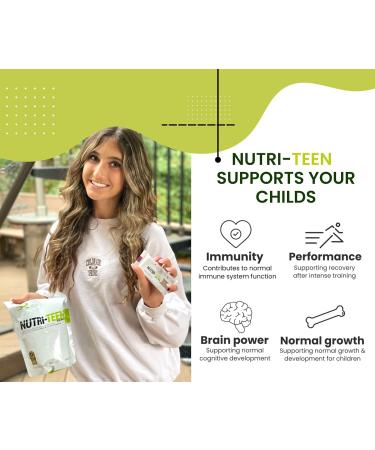  Nutriteen Nutri-Teen Shakes Strawberry Flavour (500g) Nutrition-Rich Powder Food for Active Kids - Buy Online on GoSupps.com