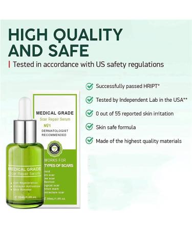 Goopgen Advanced Scar Repair Serum - Medical Grade Nature Treatment for All Types of Scars (Color 5pc) - Buy Online on GoSupps.com