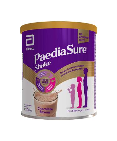 PaediaSure Shake Balanced Nutritional Supplement Drink Multivitamin for Kids with Protein Carbohydrates Essential Fatty Acids and Minerals to Support Growth and Development 400 g Chocolate