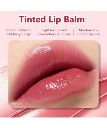 FREEORR 4 Pcs Hydrating Tint Lip Balm Sheer Lip Plump Shine with Vitamin E Beeswax Extract and Jojoba Seed Oil Lip Moisturizer Lipstick-B - Buy Online on GoSupps.com