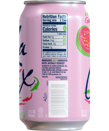 Buy La Croix Flavored Sparkling Water Guava - Sao Paolo | Summer 2021 Flavor | 355 ml Cans (8 Pack) - Natural Essence International Shipping Available - Buy Online on GoSupps.com
