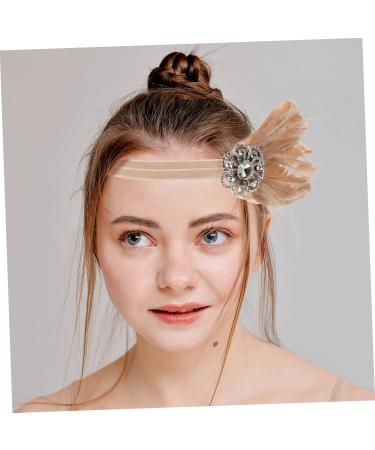 Mikinona 1pc Feather Diamond Headband Womens Accessories Rhinestone Headband Diamond Diamond Bridal Headband Bride Headpieces for Wedding Womens Headbands Womens Head Bands Prom Headpiece - Buy Online on GoSupps.com