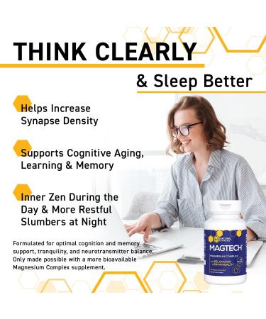 Natural Stacks MagTech: Triple-Blended 100% Chelated Magnesium Supplement with Magtein, Glycinate, and Taurate for Memory, Sleep, and Muscle Recovery - 90caps - Buy Online on GoSupps.com