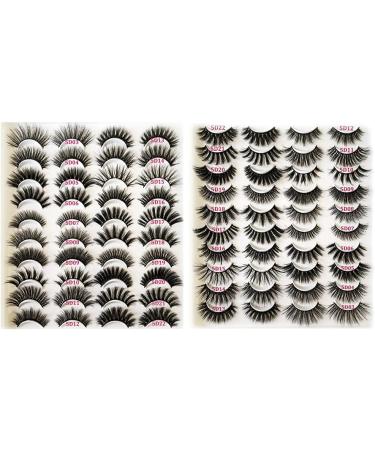 5 Pairs Long Thick Stereo False Eyelashes for 3D False Eyelashes Kit Natural Look Beauty Makeup - Buy Online on GoSupps.com