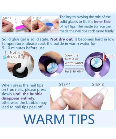 U-shinein 2x10ml Solid Nail Glue Gel - Pink Nude Acrylic & Press-On Nail Art | Long-Lasting Adhesive for Gel Polish & Manicure - Buy Online on GoSupps.com