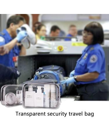 Transparent TSA Approved Toiletry Bags - 3 Pack Clear Travel Bags for Toiletries - Buy Online on GoSupps.com