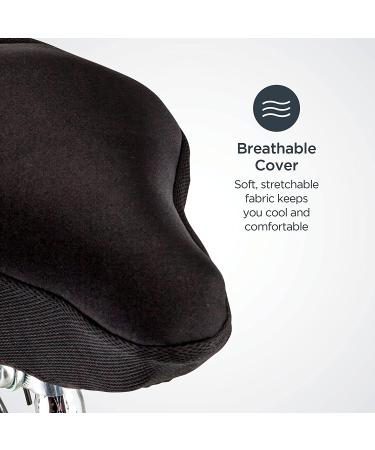 Schwinn Sport or Cruiser Comfort Bike Seat Cover - Gel or Memory Foam Cushion_PADDED Saddle - Fits Most Cruiser Seats - Buy Online on GoSupps.com