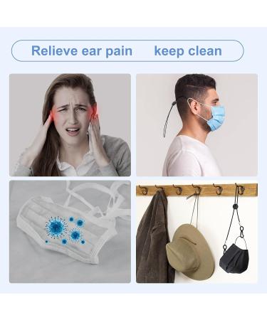 16 Pieces Elastic Mask Holder for Kids & Adults - Adjustable Multicolored Mask Chains with Reinforced Buttons - Buy Online on GoSupps.com