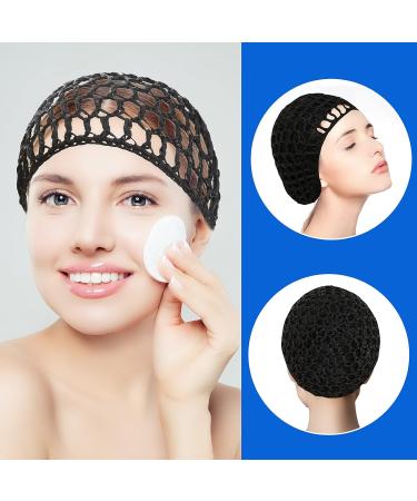 2PCS Women's Mesh Crochet Hair Net Snoods - Knit Sleep Cap & Hair Cover Accessory - Buy Online on GoSupps.com