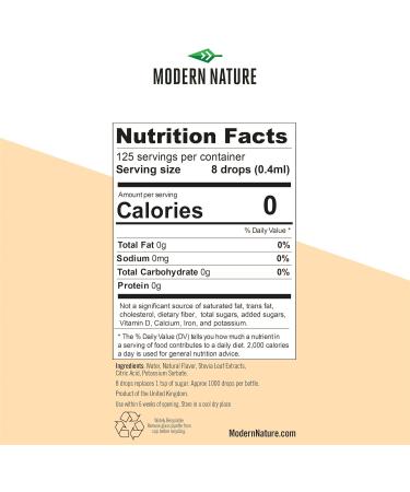 Modern Nature Liquid Stevia Drops - Pack of 3 - Natural - Caramel - Vanilla - Buy Online on GoSupps.com