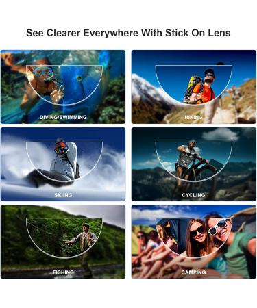 OKH Bifocal Lentil Reader - Self-Adhesive Magnification Lenses for Sports Sunglasses | Reusable Transparent 2.0x | 1 Pack - Buy Online on GoSupps.com