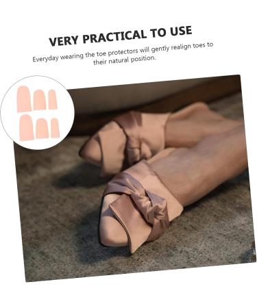 Healifty 8 Pairs Silicone Toe Tubes Protector - Foot Protectors for Feet, Toe Orthotic Separator for Toe Valgus Relief - 6x3cm - Buy Online on GoSupps.com