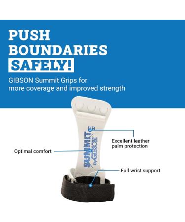 Gibson AthleticSummit Grip Mens High Bar Hook and Loop - Small - Buy Online on GoSupps.com