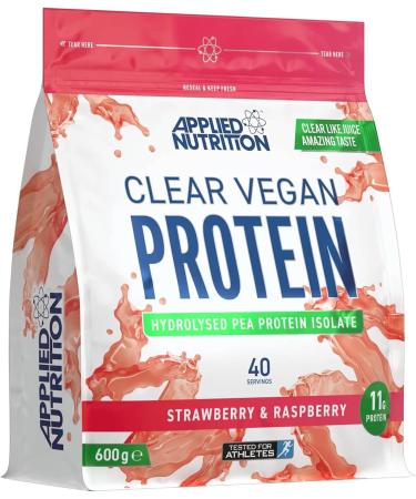  Applied Nutrition Applied Nutrition Clear Vegan Strawberry & Raspberry - Vegan Whey Protein Isolate for Hydration (600g) (Strawberry & Raspberry) - Buy Online on GoSupps.com