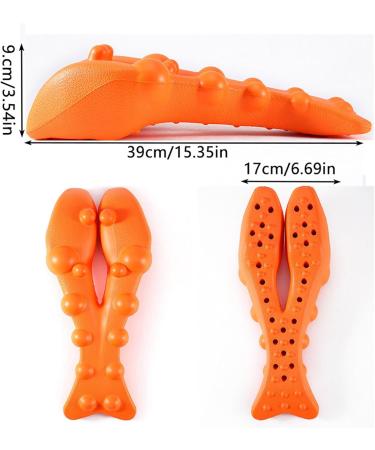 Yahbrra Trapezius Massage Device - Neck & Shoulder Pain Relief | Upper Back Relaxation & Cervical Support (Orange) - Buy Online on GoSupps.com