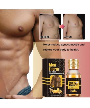 Men Therm Bienengift Oil for Gynecomastia - Tightening Formula Strengthen Chest Muscles (1 Piece) | International Shipping Available - Buy Online on GoSupps.com