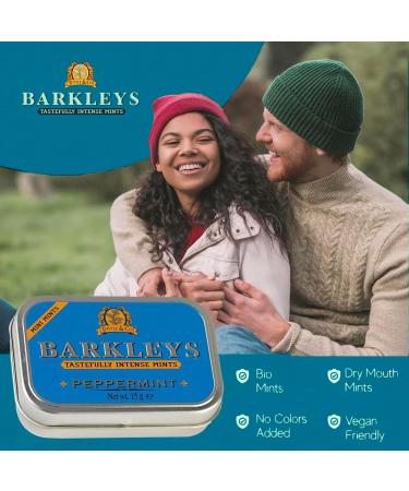 Barkleys Mints Sugar Free Peppermint in Classic Mini Tin 15 g - Buy Online on GoSupps.com