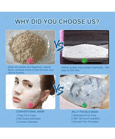 Hydrating Jelly Mask Powder | Professional Peel Off Hydrojelly Mask | Moisturizing & Brightening Formula for Wrinkles & Acne | 23 Fl Oz - Buy Online on GoSupps.com