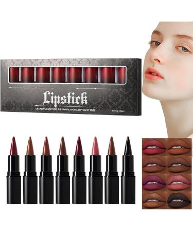  ycezw YCEZW Lipliner Pencil Lip Pencils | Finilela Matte Penon Lipstick 8 Colors - Waterproof Moisturizing Lip Makeup for Women and Girls - Buy Online on GoSupps.com