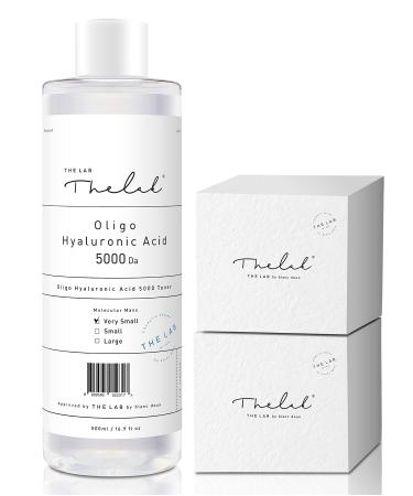 Blanc Doux Oligo Hyaluronic Acid 5000 Toner - Deep Hydrating Face Moisturizer for Dry  Oily  Sensitive  Acne  Aging Skin 16.9 fl.oz. with Cotton Pads - Vegan Certified Hypoallergenic Korean Skin Care
