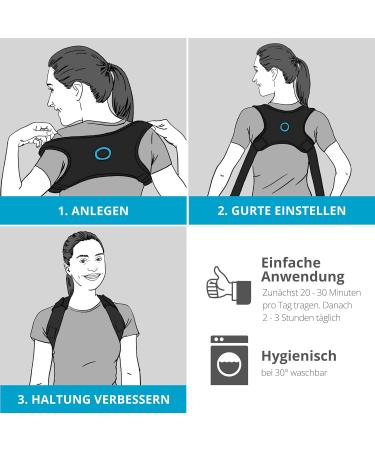 Mosswell Posture Trainer S/M - Improve Posture for Men & Women - Back Straightwear with Elastic Seams Pads & Bag - Buy Online on GoSupps.com