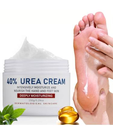 Cr me l'Ur e 40% Cr me pour les Pieds Lotion Cicatrisante pour les Pieds pour la Peau S che Craquel e Rugueux Cream R paratrice Hydratante pour les Pieds pour Hommes Femmes 150g 150 g (Lot de 1)