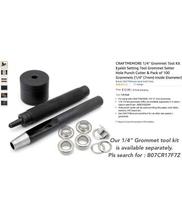 300 Pack Aluminium Grommets Eyelets with Washers for Shoes, Bead Cores, Clothes - 1/4 (7mm) - Buy Online on GoSupps.com