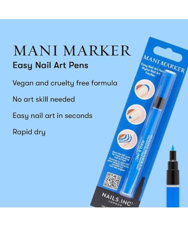 Sea Blue Mani Marker Nail Art Pen by Nails.INC - Professional Nail Design Tool - Buy Online on GoSupps.com