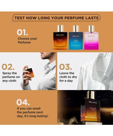 Bell'a.Vita Luxury G.O.A.T Man Eau De Parfum Perfume with Bergamot Patchouli & Vetiver|Premium Long Lasting Spicy & Woody Fragrance for Men 100 ML - Buy Online on GoSupps.com