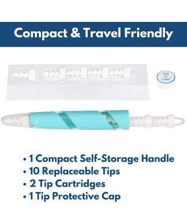 Ear-O-Care 4-in-1 Ear Wax Removal Kit Dual-Action Spiral & Scoop Soft Silicone Tips Gentle Ear Wax Removal Tool Patented Safety Stop Compact & Portable Ear-O-Care Premium Ear Wax Removal Tool Kit - Buy Online on GoSupps.com