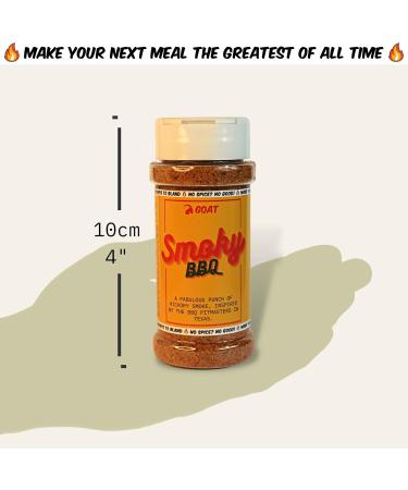 Smoky BBQ Seasoning Blend & Rub - perfect for meat seafood and vegetables. 75g Shaker. Gourmet taste of American Texas Barbecue. Artisan Spice Mix. - Buy Online on GoSupps.com