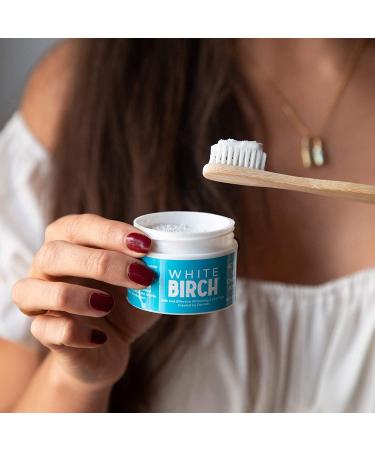 Birch Activated White Charcoal Powder for Professional Teeth Whitening - Natural & Fluoride Free Oral Care - Buy Online on GoSupps.com