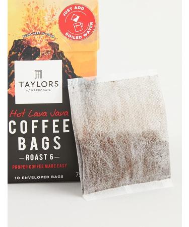 Taylors of Harrogate Coffee Bags (Each Pack 10 Bags). Pick Any 6 from 4 Flavours Inc. Rich Italian Hot Lava Java Decaffe and Flying Start. (Total 60 Bags) - Buy Online on GoSupps.com