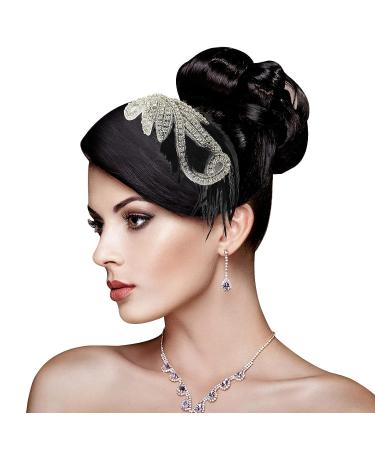 WLLHYF 1920s Flapper Headband - Vintage Rhinestone Hairband for Women & Girls (Silver) - Buy Online on GoSupps.com