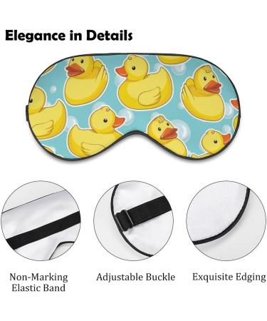 Yellow Duck Bubble Sleep Mask Eye Cover - Adjustable Strap, Lightweight Blindfold for Nighttime, Travel, Napping - Men, Women - Buy Online on GoSupps.com