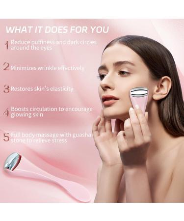 Ice Roller for Face & Eye Puffiness - Facial Lymphatic Drainage & Migraine Relief Tool for Women - Buy Online on GoSupps.com