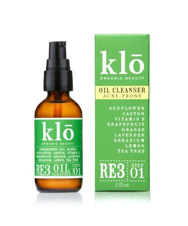 RE3 Oil Cleanser for Acne-Prone Skin Anti-Aging Ingredients Clear Smooth Skin All-Natural The Oil Cleansing Method Grapefruit Lavender Tea Tree Oil