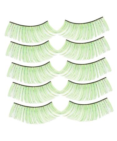 MAGICLULU 10 Pairs Halloween Extra Long False Eyelashes Fake Eyelash Dramatic Eyelash Upper Eyelashes Fiber Long False Eyelashes Party Lashes Goth 3d End of Eye Chemical Fiber