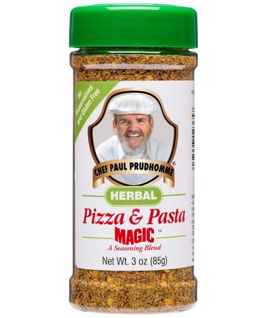 Chef Paul Prudhomme's Magic Seasoning Blends ~ Pizza & Pasta Magic Herbal, 3-Ounce Bottle 3 Ounce (Pack of 1)