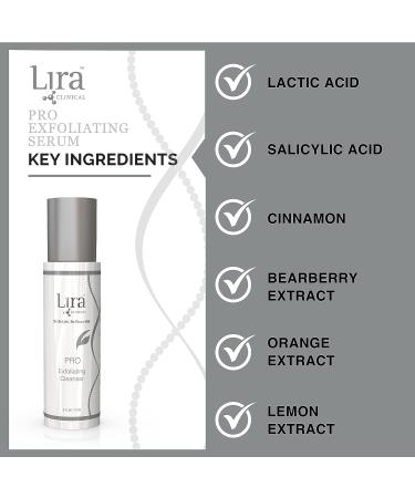 Lira Clinical Pro Exfoliating Face Cleanser 6 Oz - Brightening Facial Wash with Salicylic Acid - Buy Online on GoSupps.com