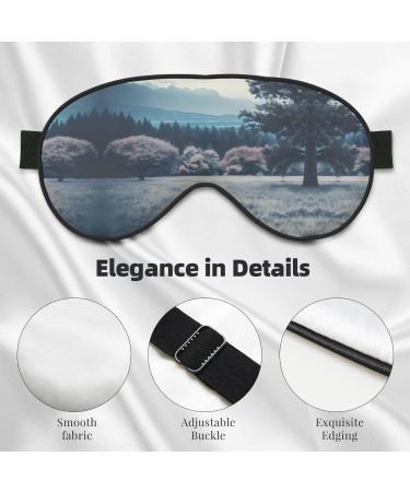 Landscape Trees Soft Sleep Eye Mask Female Breathable Eye Patch Perfect for Travel and Relaxation - Buy Online on GoSupps.com