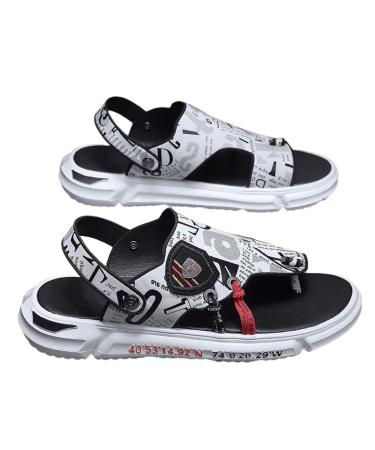 Hallux Valgus Orthopedic Sandals Flat Heel Clip Toe Bunion Sandals Sandal Men's with Orthopedic Toe Ring Suitable for Man Who Suffer From Bunion. (Color : White Size : 6.5) 6.5 White