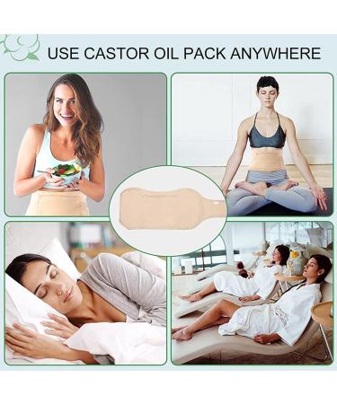 Ritoeasysports Castor Oil Pack - Reusable Bio-Organic Packs for Waist Pain Relief & Detoxification - Buy Online on GoSupps.com