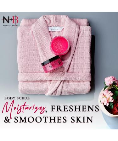 N+B Sugar Body Scrub - Invigorating & Brightening | Oil-Free Pomegranate Seed Extract | Moisturizes & Removes Impurities | 9.5oz Made in USA - Buy Online on GoSupps.com