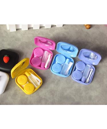 Stylish Lentil & Contact Lens Storage Container with Mirror - Mini Square Box for Sweet Girls - Buy Online on GoSupps.com