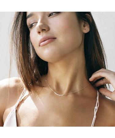 Boho Pearl Pendant Necklace - Gold Bar Choker & Bridal Jewelry for Women & Teen Girls - Buy Online on GoSupps.com