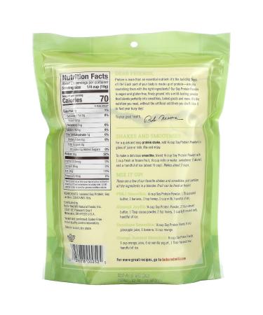 Bob's Red Mill Gluten Free Soy Protein Powder 14 Oz - Vegan Friendly Protein Supplement - Buy Online on GoSupps.com