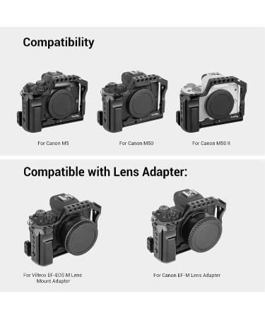 SmallRig Aluminum Cage with Integrated Grip for Canon M50 /M50 II /M5 - 2168C - Buy Online on GoSupps.com