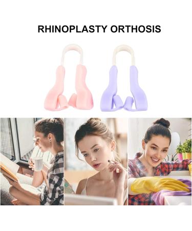 NUOBESTY Lot de 2 Pinces Amincissantes Nez en Silicone Dispositif de Nez Haut 2 Couleurs Rose Tendre et Violet l gant Outil Pratique pour Remodeler au Quotidien - Buy Online on GoSupps.com